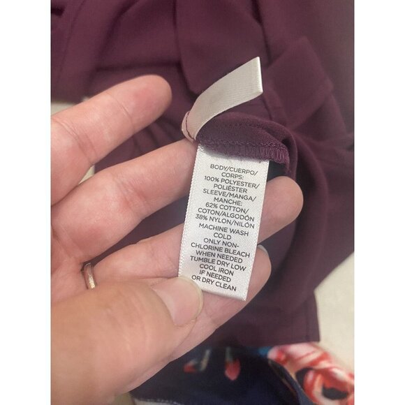 3/$15 SALE - Ann Taylor Loft Button Down Embroidered Long Sleeve Blouse Sz XS - Picture 9 of 9